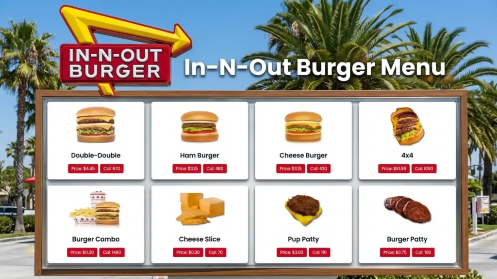 In-N-Out Burgers Menu