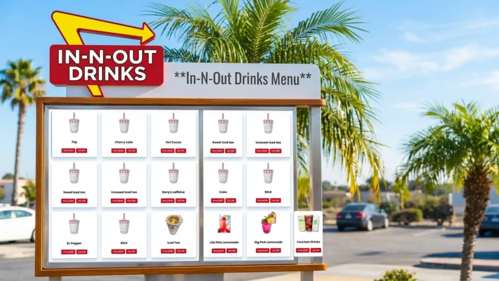 In-N-Out Drinks Menu