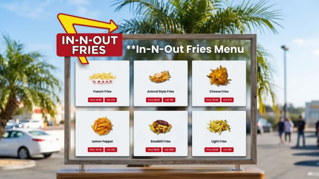 In-N-Out Fries Menu